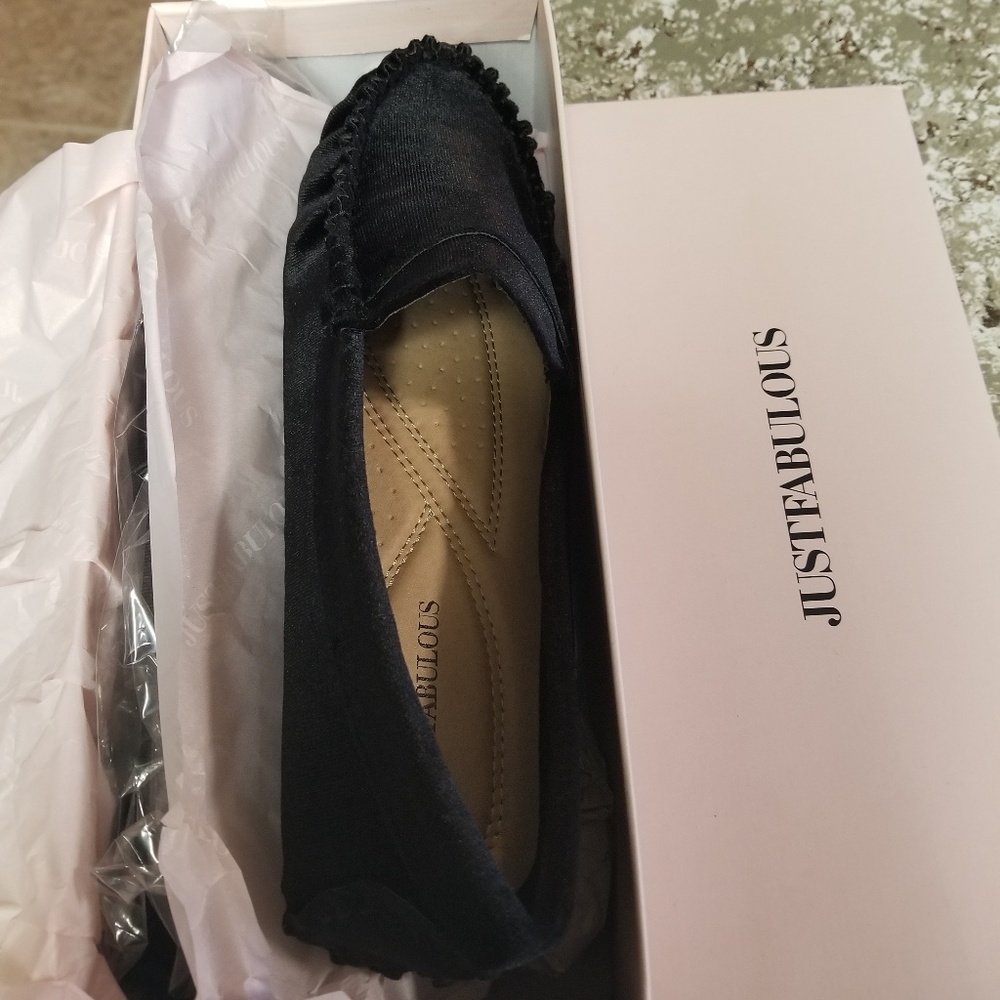 JustFab velvet slippers
